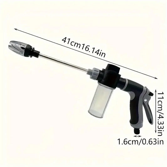 Portable High-Pressure Water Gun Adjustable Nozzle Sprinkler Foam Water Gun , Pet Clean