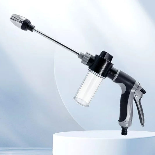 Portable High-Pressure Water Gun Adjustable Nozzle Sprinkler Foam Water Gun , Pet Clean